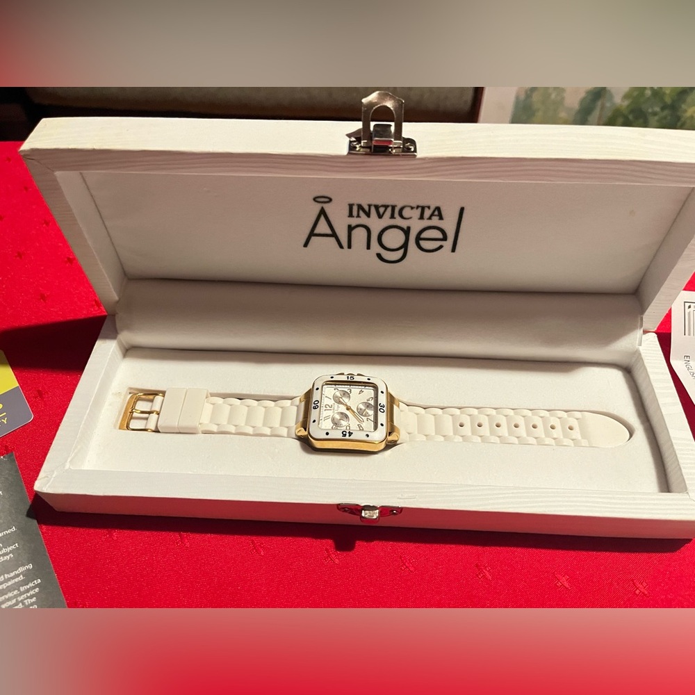 Invicta Gold and White Watch